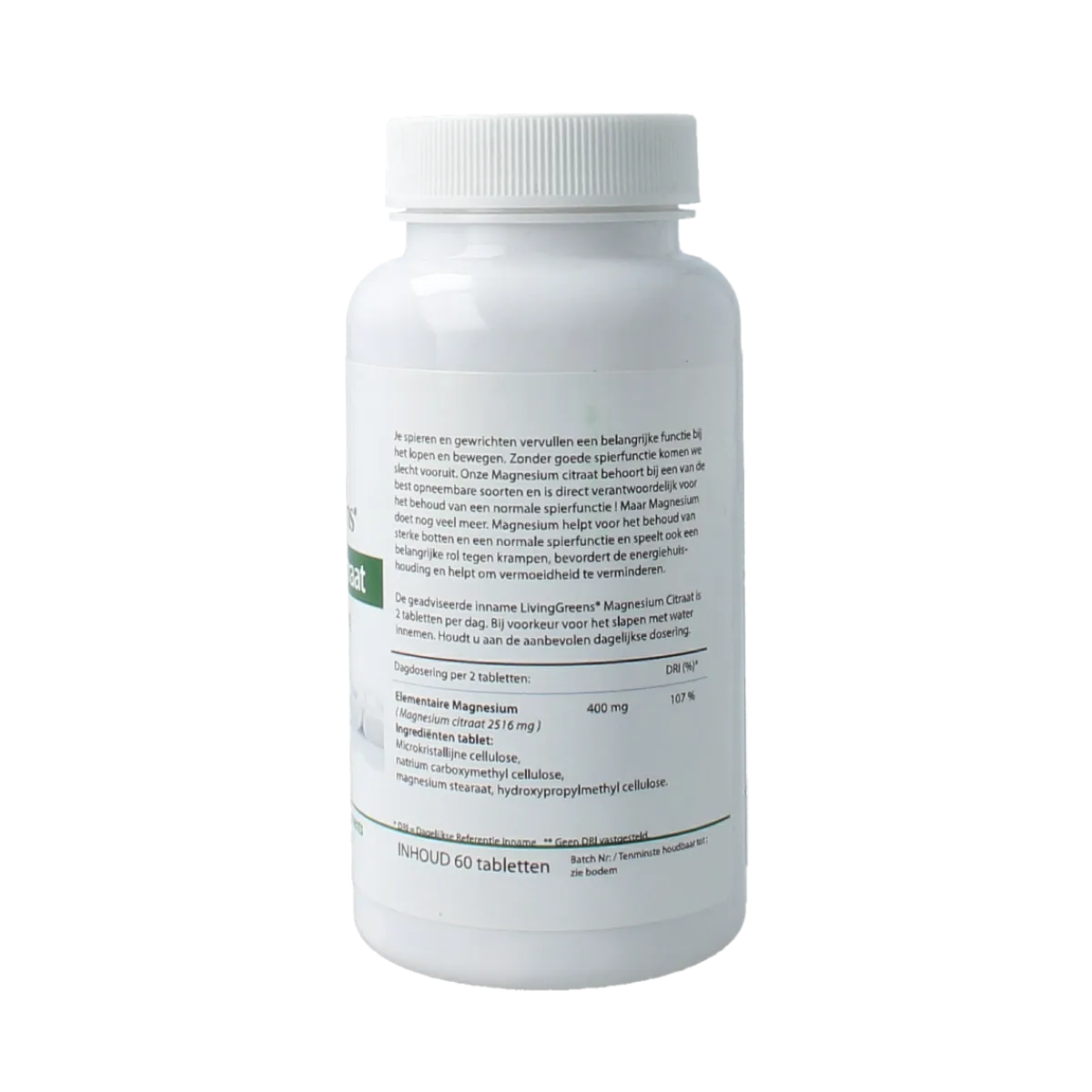 Hot Livinggreens Magnesium citraat 400mg