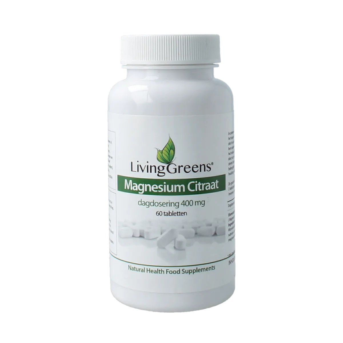 Hot Livinggreens Magnesium citraat 400mg