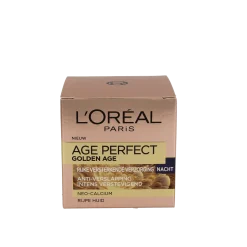 L'Oreal Paris Age perfect gold age nachtcreme pioenroos