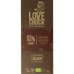 Lovechock 93% Pure vanilla lucuma bio