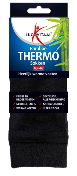 Hot Lucovitaal Bamboe thermosok maat 43-46