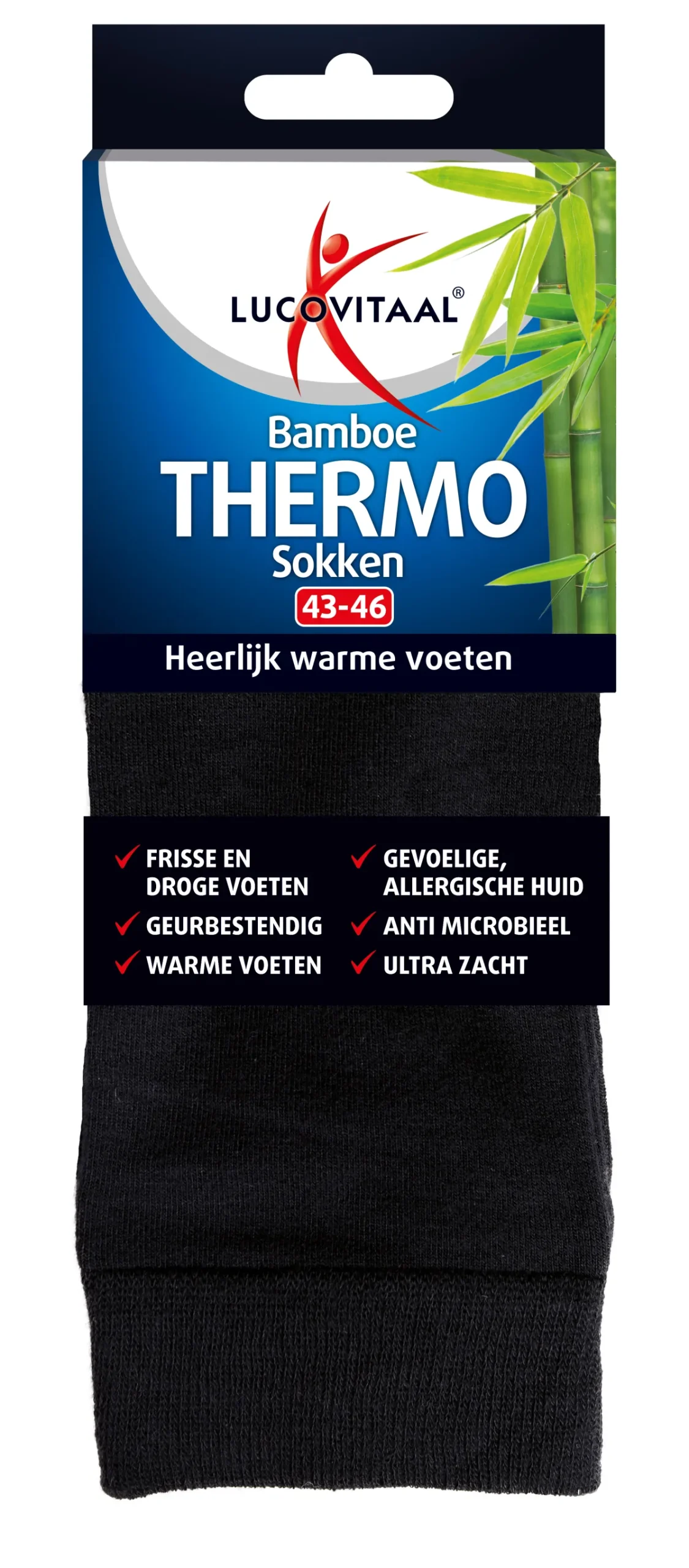 Hot Lucovitaal Bamboe thermosok maat 43-46