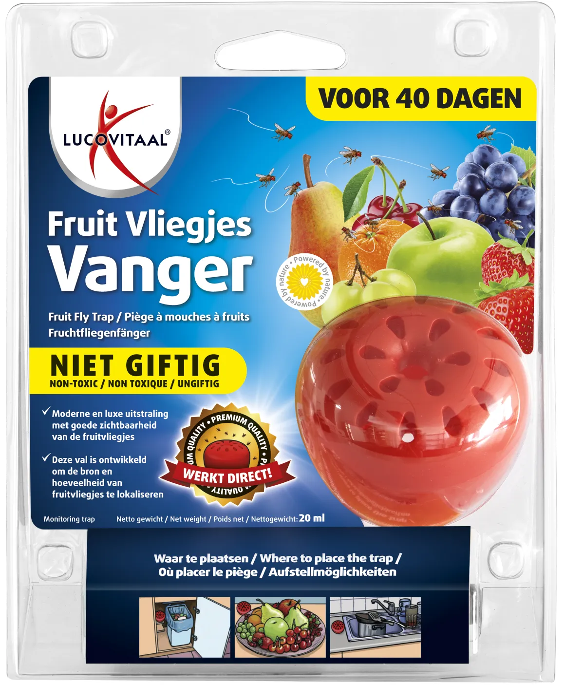 Lucovitaal Fruitvliegjes vanger