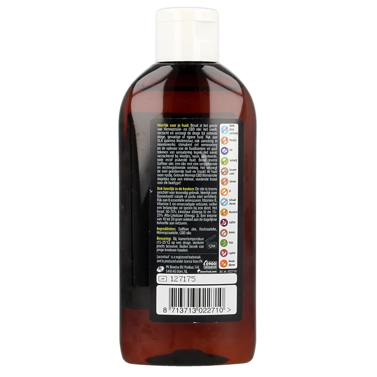 Lucovitaal Hennep CBD huidwonder olie
