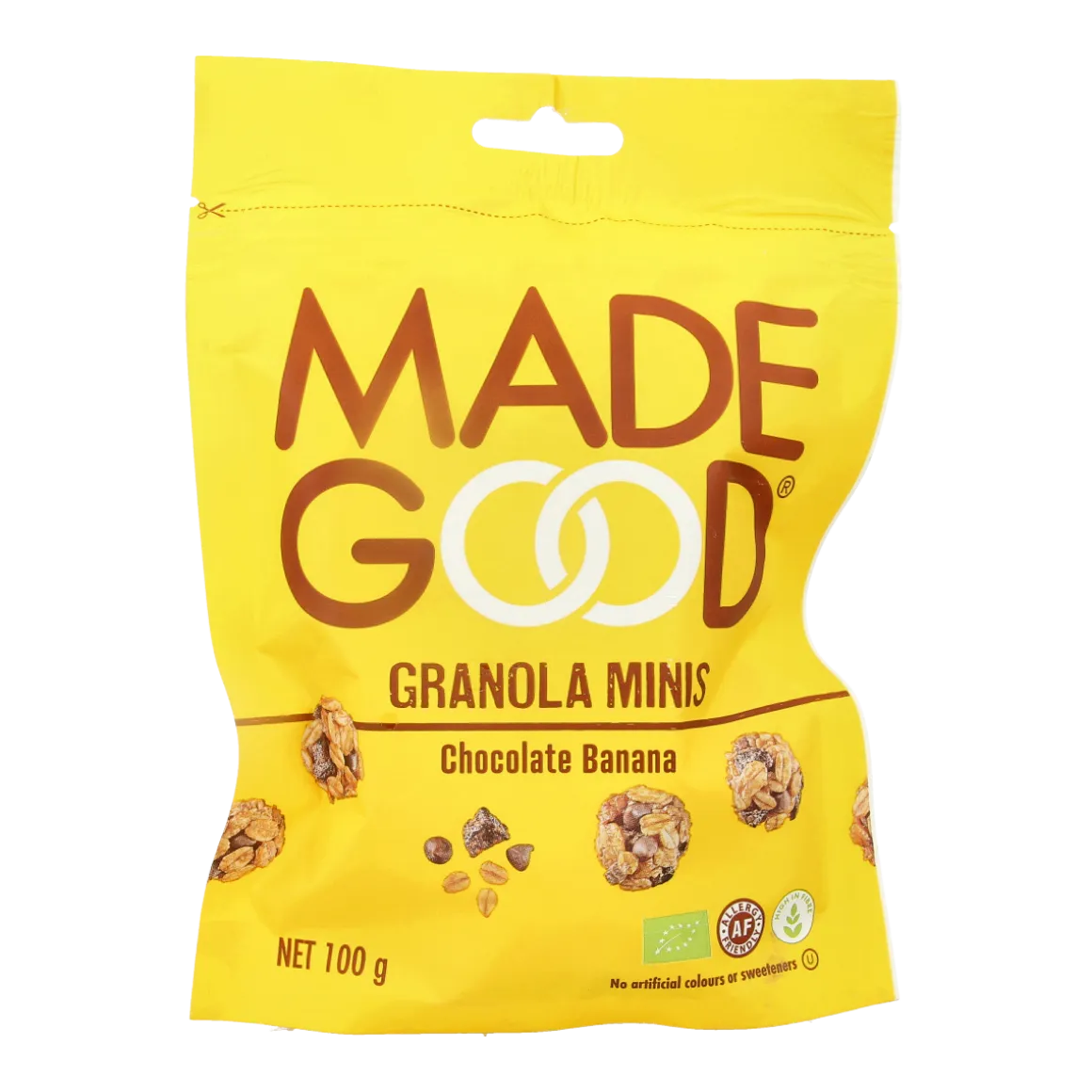 Made Good Granola minis chocolate banana bio
