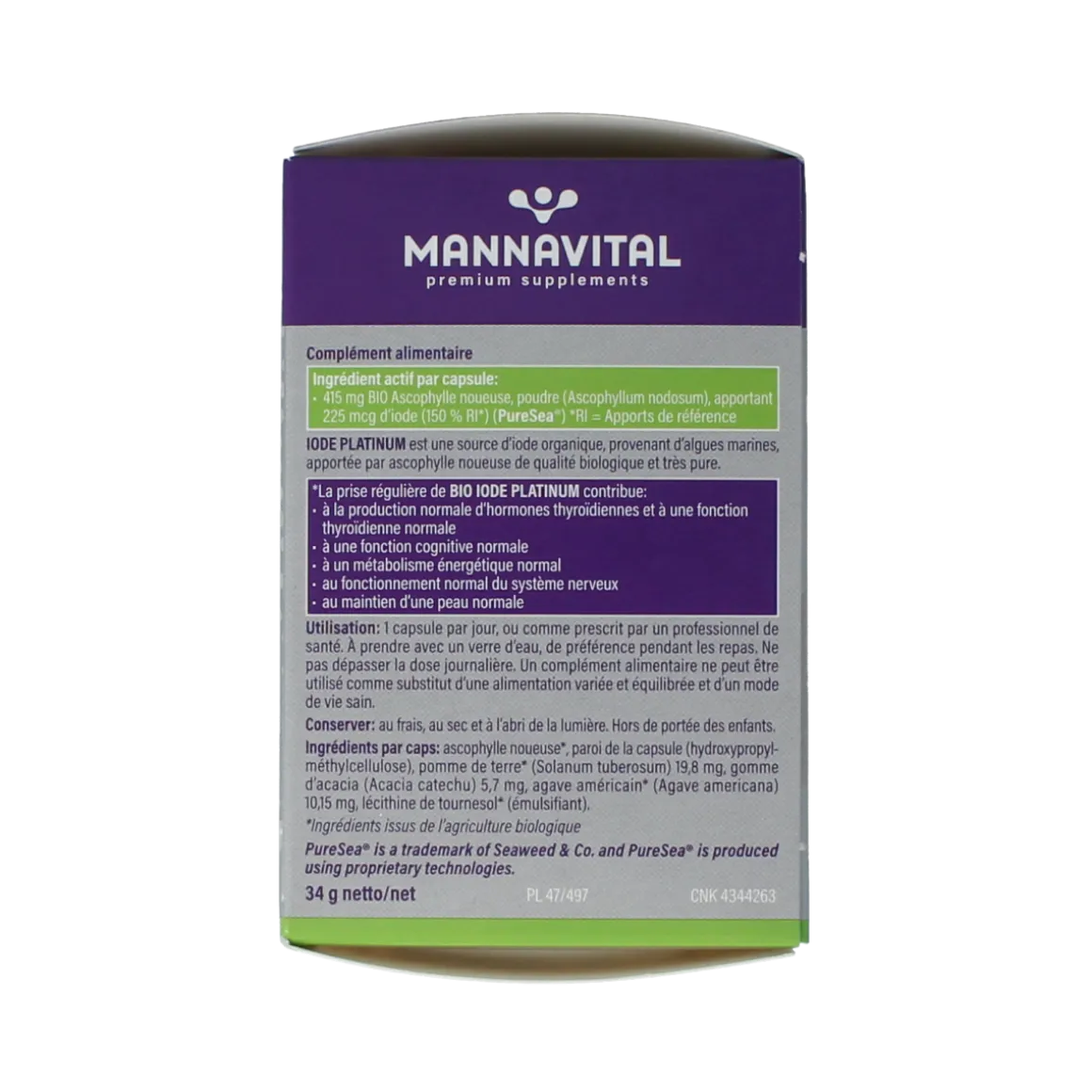 Mannavital Jodium platinum bio