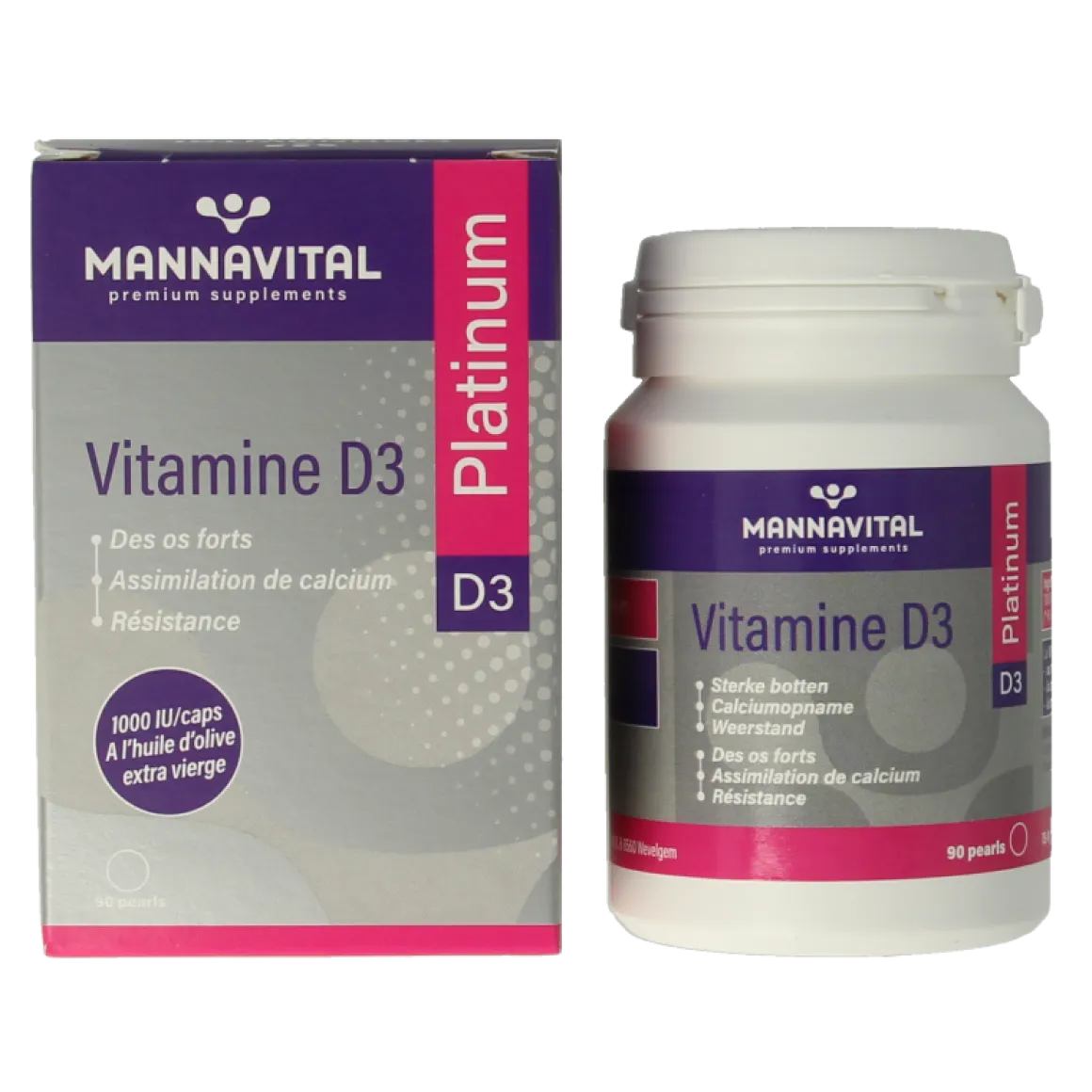 Mannavital Vitamine D3 platinum