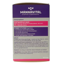 Mannavital Vitamine D3 platinum