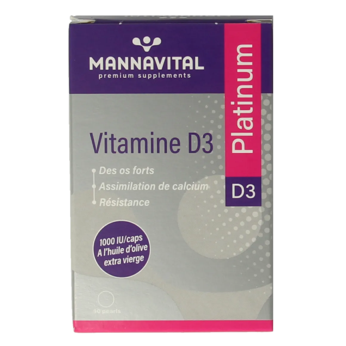 Mannavital Vitamine D3 platinum