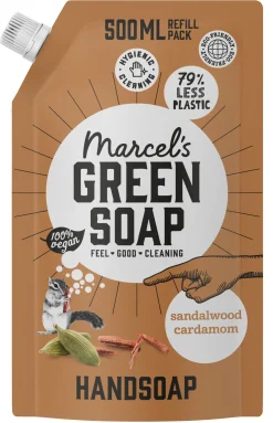 Clearance Marcel's Green Soap Handzeep sandelhout & kardemom navul