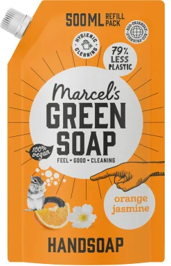 Clearance Marcel's Green Soap Handzeep sinaasappel & jasmijn navul