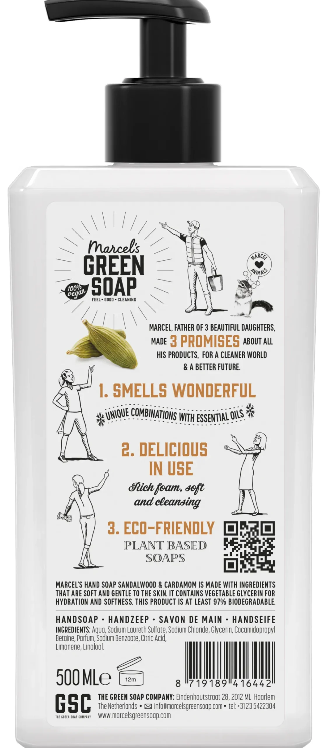 Online Marcel's Green Soap Handzeep sandelhout & kardemom