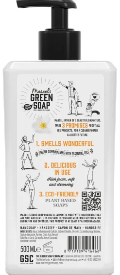Hot Marcel's Green Soap Handzeep sinaasappel & jasmijn