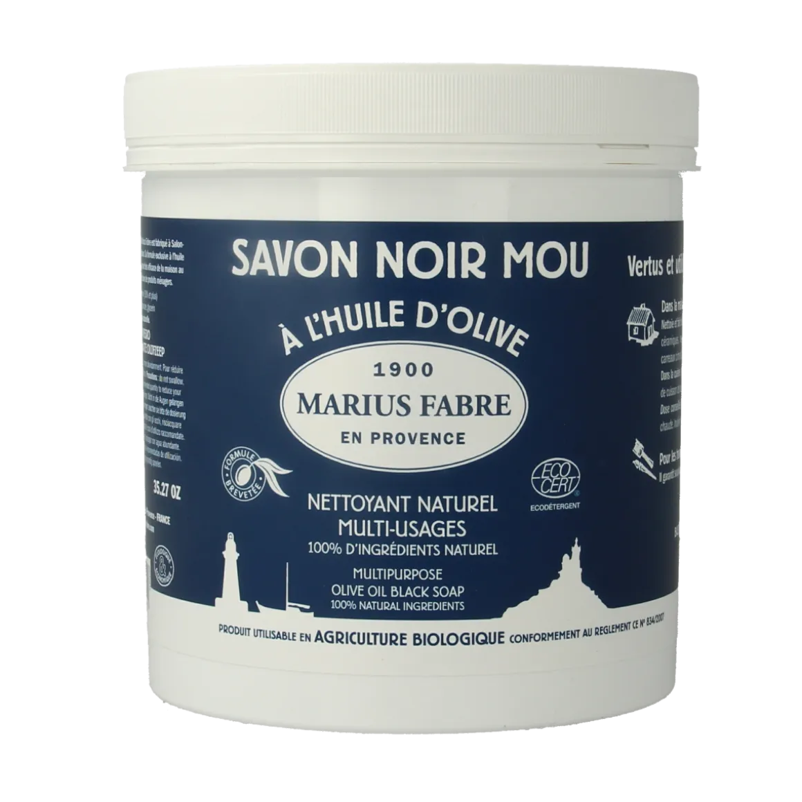 Marius Fabre Savon noir lavoir zwarte zeep pot