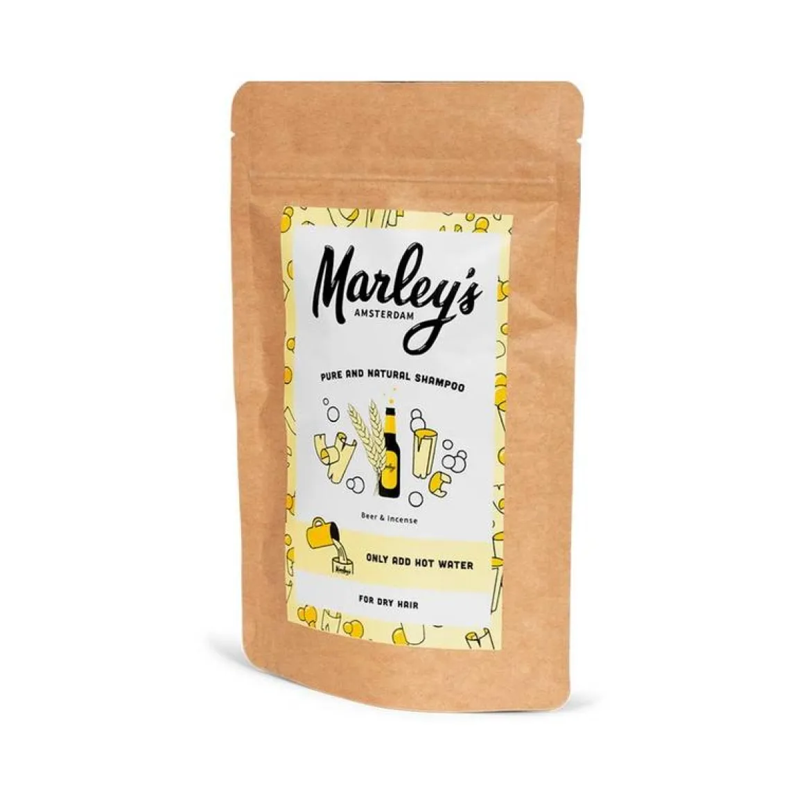 Marley's Amsterdam Shampoovlokken droog haar -bier & wierook