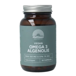Mattisson Vegan omega 3 algenolie DHA 150mg EPA 75mg