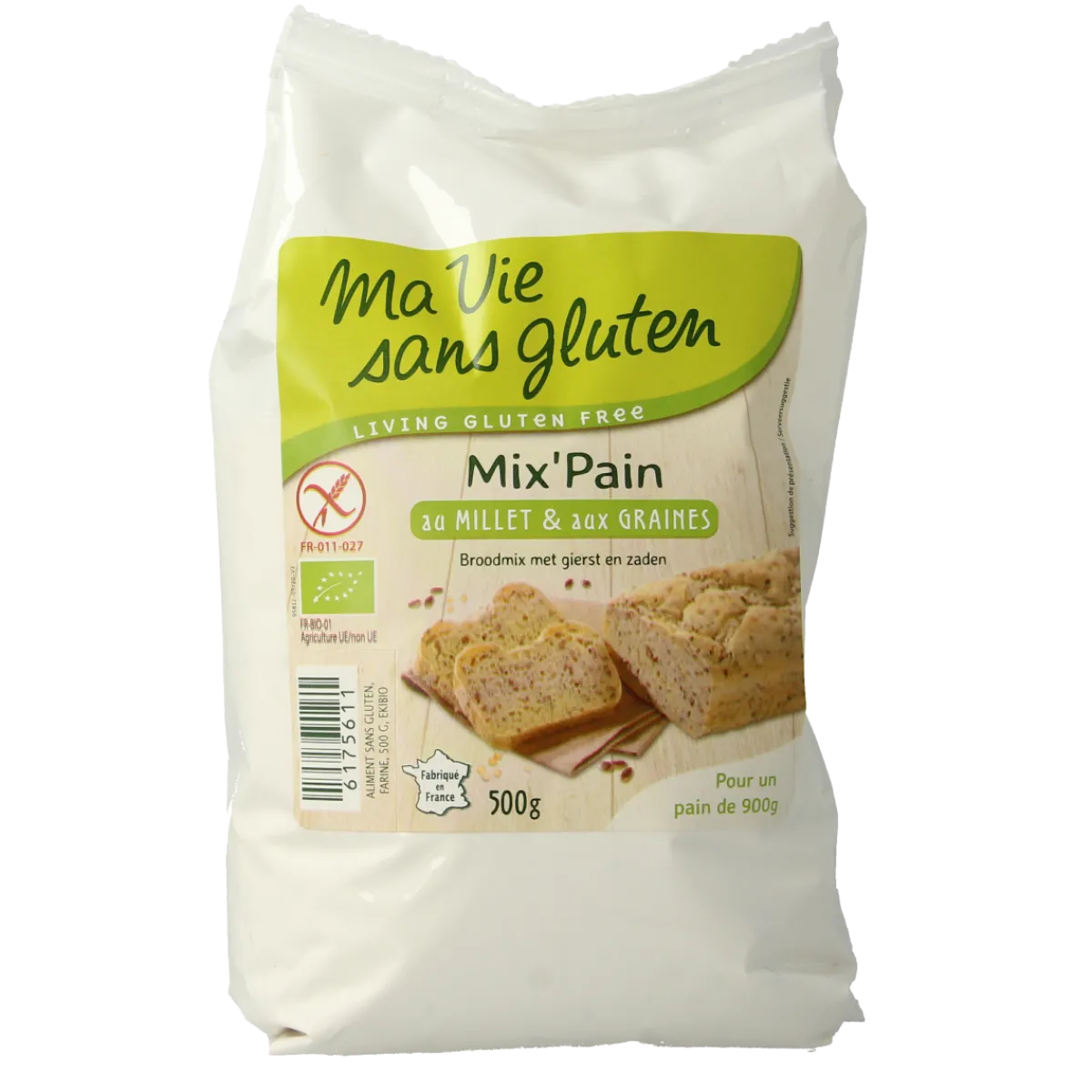 Discount Ma Vie Sans Broodmeel met gierst en zaden glutenvrij bio