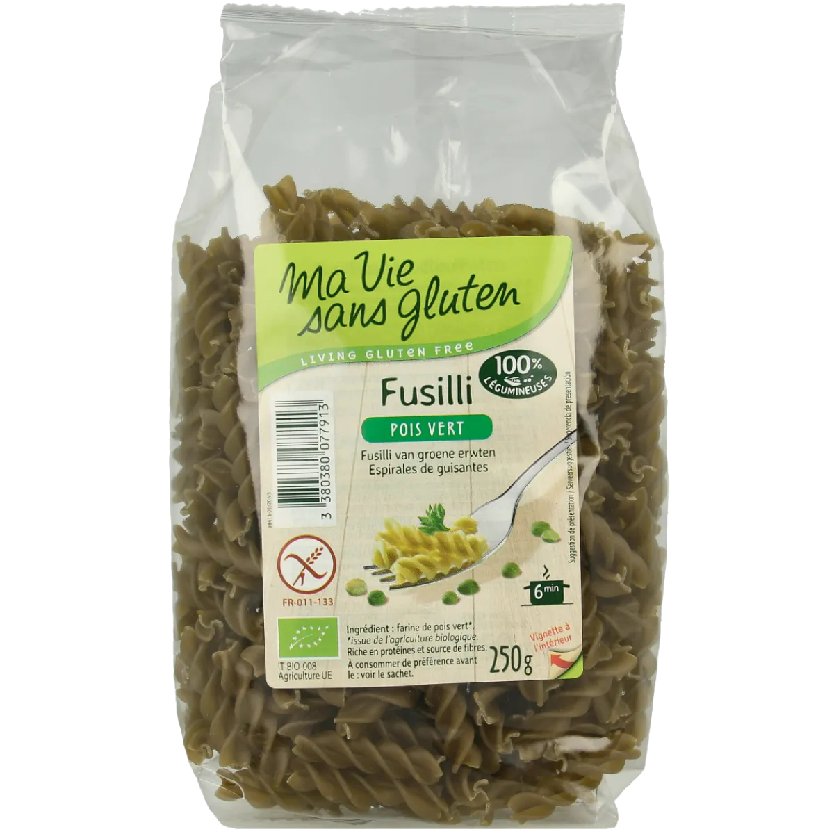 Discount Ma Vie Sans Fusilli van groene erwten glutenvrij bio