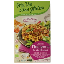 Ma Vie Sans Indiase rijstburgers 2 x 100g vegan glutenvrij bio