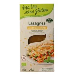Ma Vie Sans Lasagnebladen van gele linzen glutenvrij bio