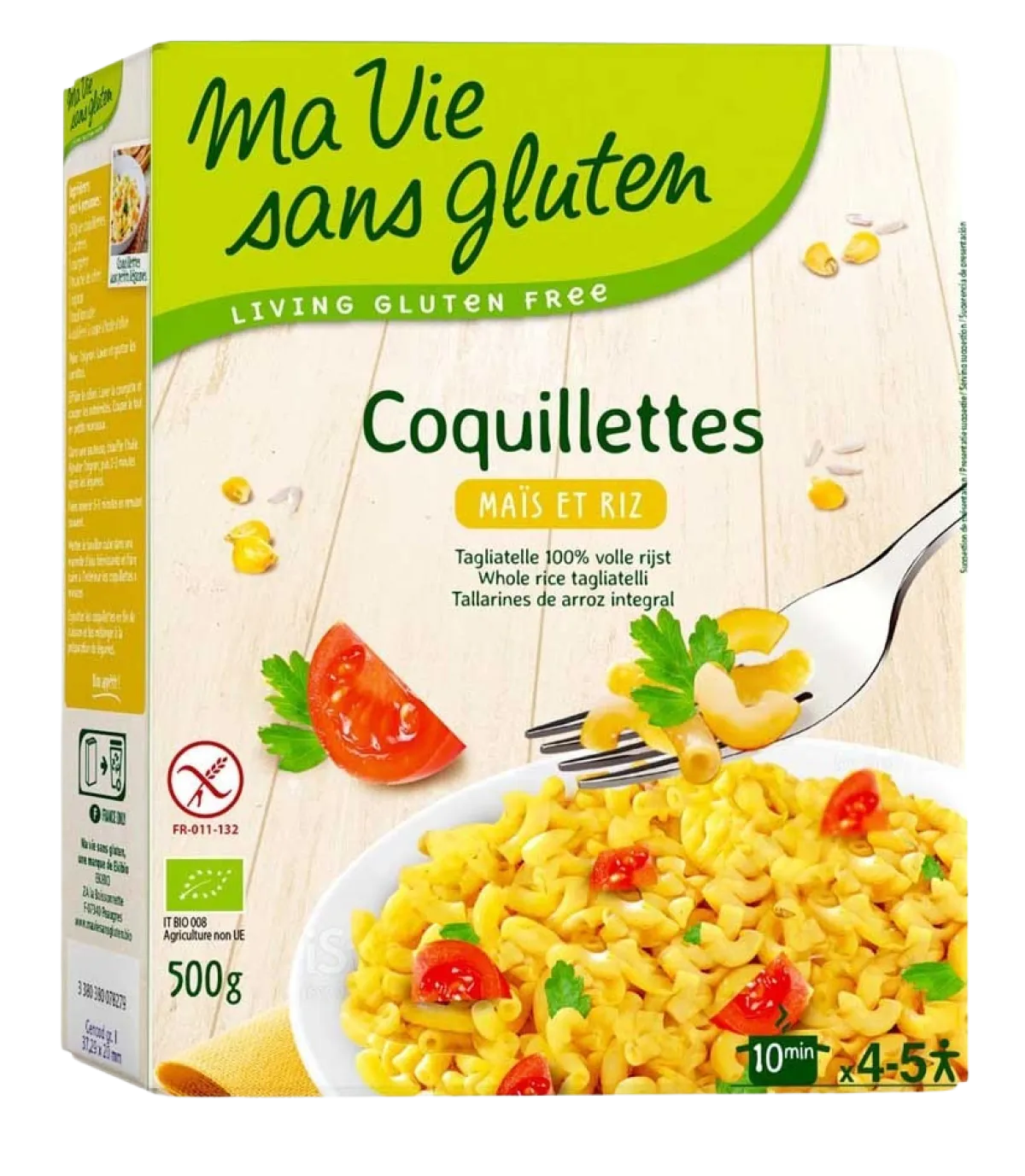 Hot Ma Vie Sans Macaroni van mais en rijst glutenvrij bio