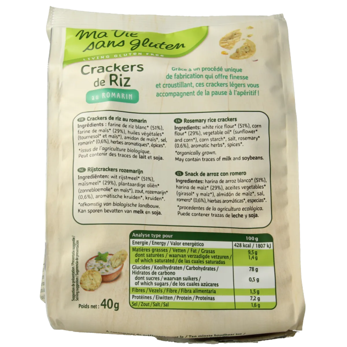 Outlet Ma Vie Sans Rijstcrackers rozemarijn glutenvrij bio
