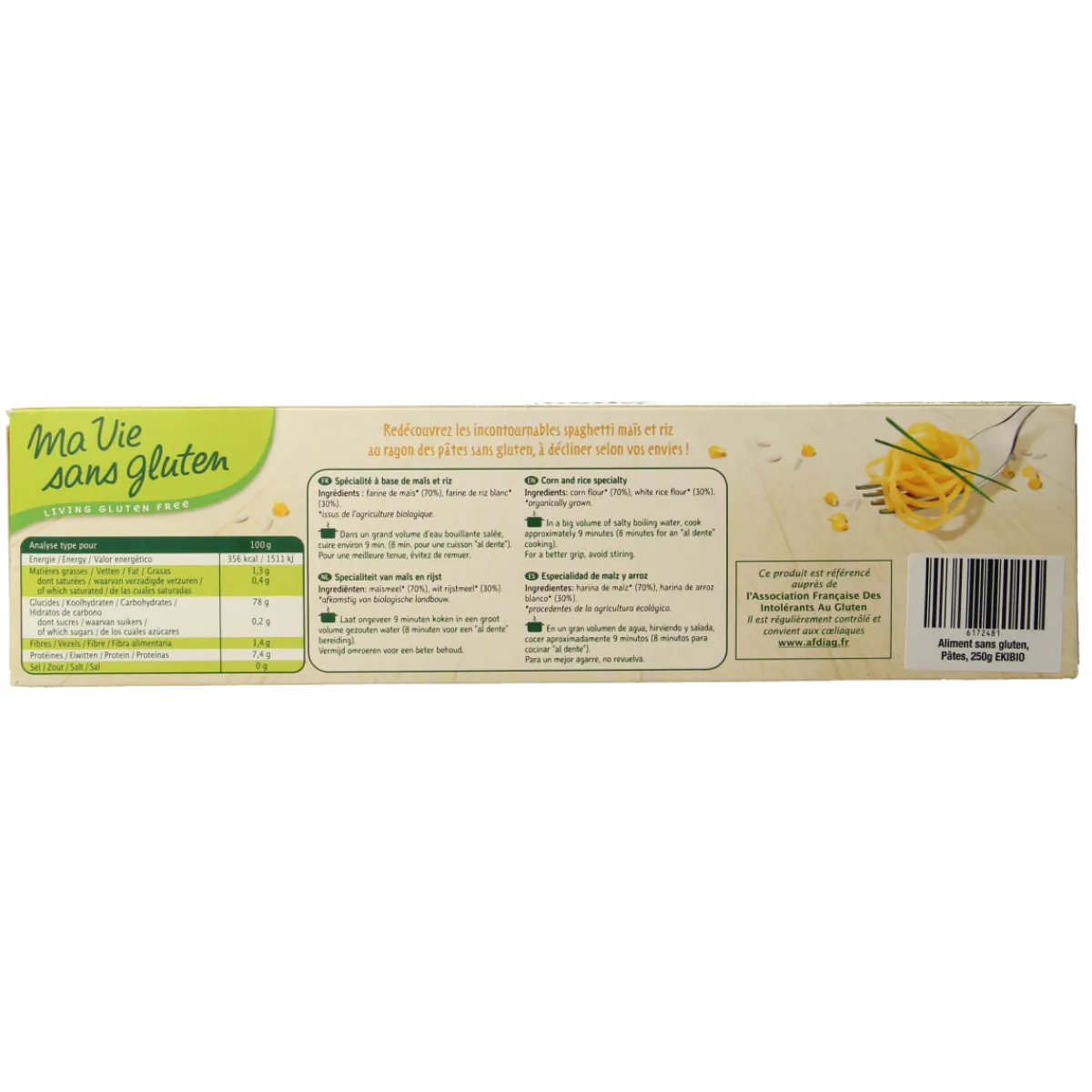 Ma Vie Sans Spaghetti van mais & rijst glutenvrij bio