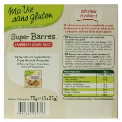 Ma Vie Sans Super repen sesam & cranberry glutenvrij bio