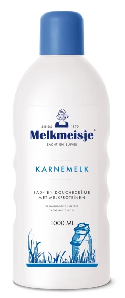 Melkmeisje Bad en douche karnemelk