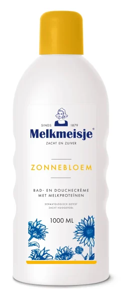 Melkmeisje Bad en douche zonnebloem/melk