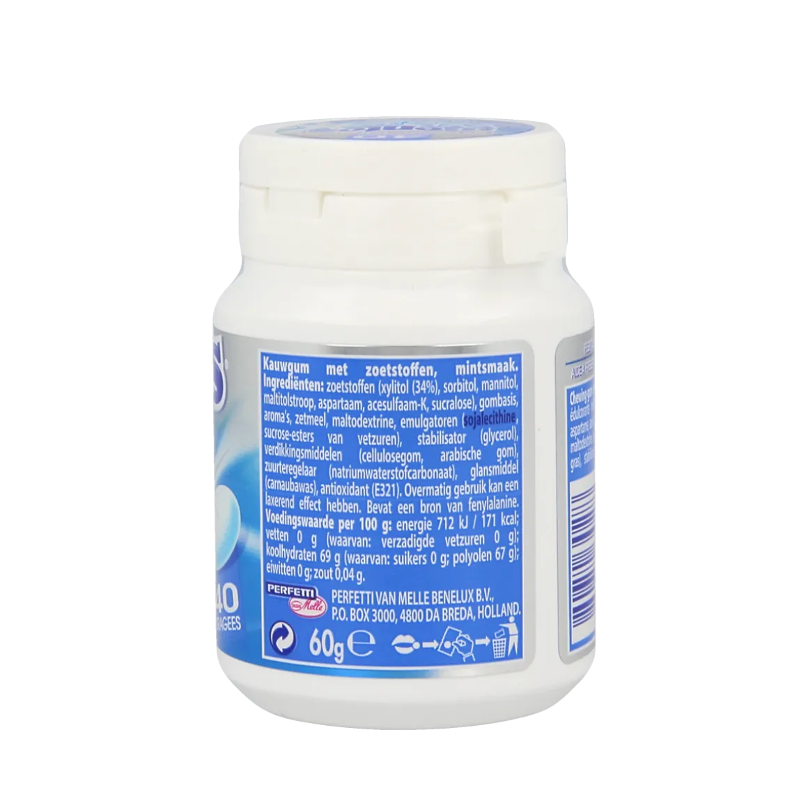 Mentos Gum sweetmint white pot