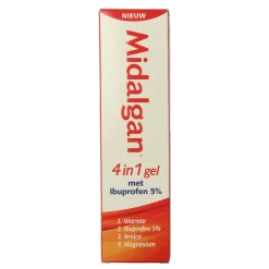Hot Midalgan 4 in 1 gel + 5% ibuprofen