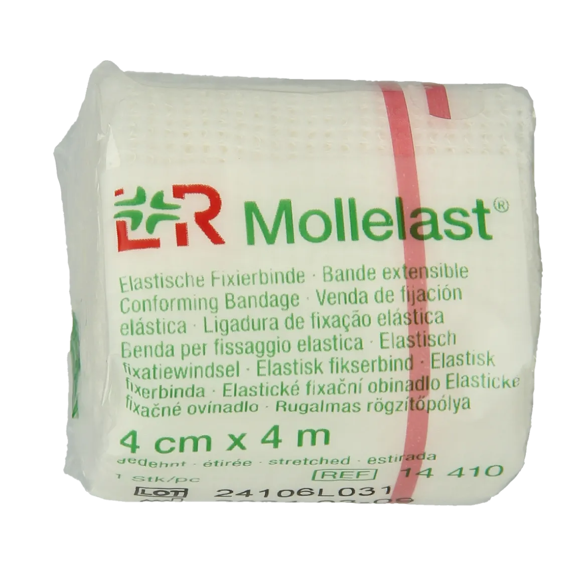 Mollelast Elastisch hydrofiel windsel 4m x 4cm