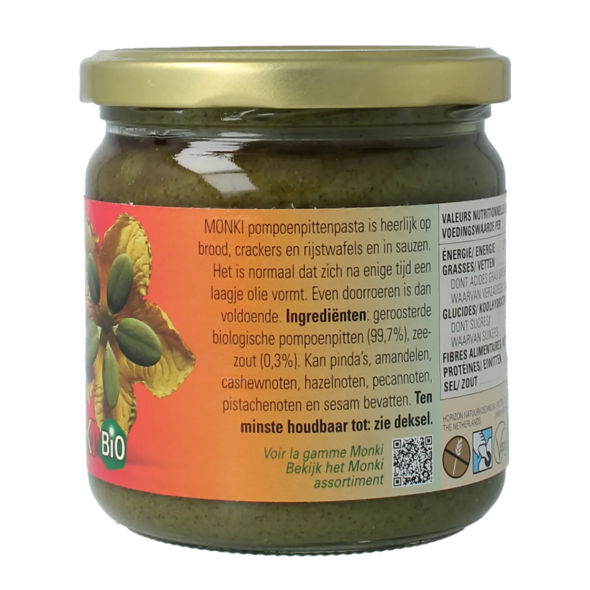 Hot Monki Pompoenpittenpasta bio