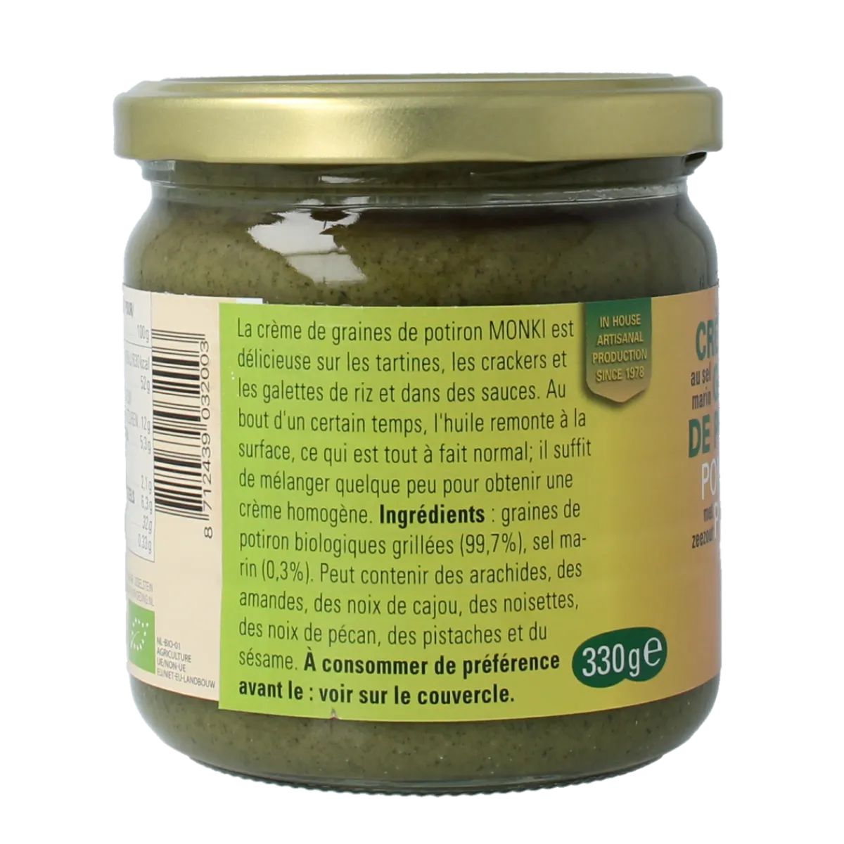 Hot Monki Pompoenpittenpasta bio