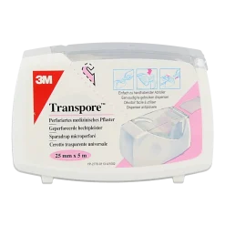 3M Transpore hechtpleister 5m x 25mm