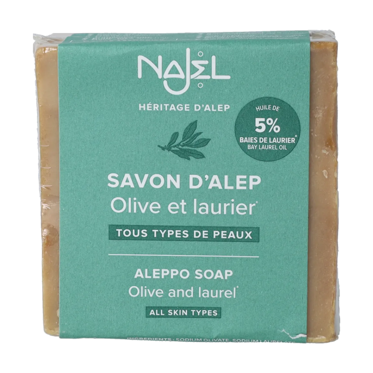 Best Najel Aleppo Aleppo olijf zeep 5% laurier