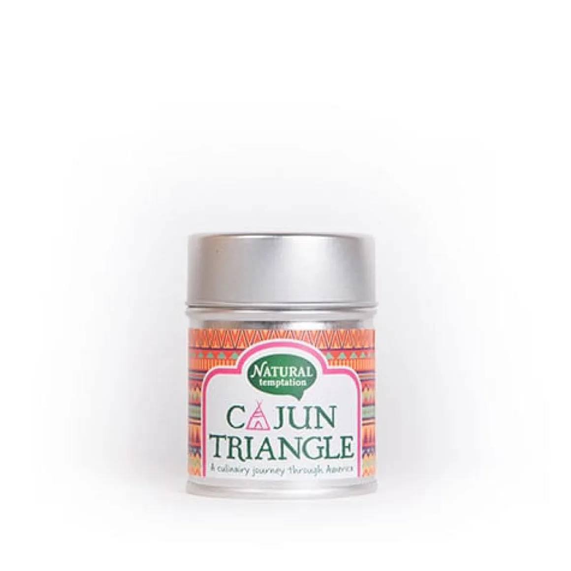 Natural Temptation Cajun triangle blikje natural spices bio