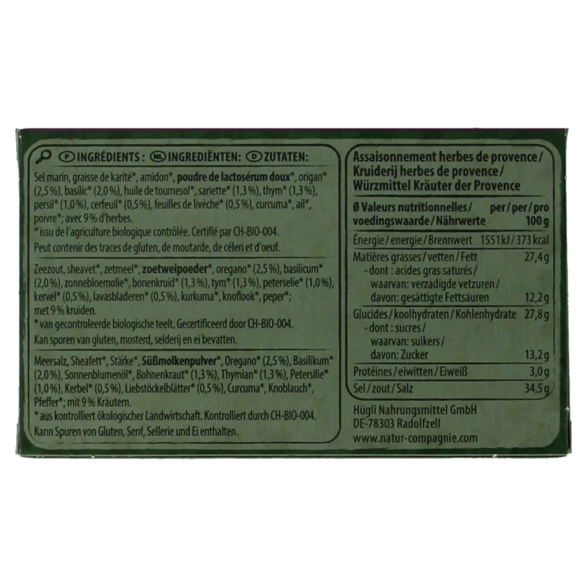 Natur Compagnie Herb de provence blokjes bio
