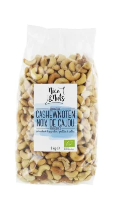 New Nice & Nuts Cashewnoten geroosterd en gezouten bio