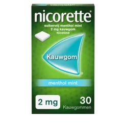 Nicorette Kauwgom 2mg menthol mint