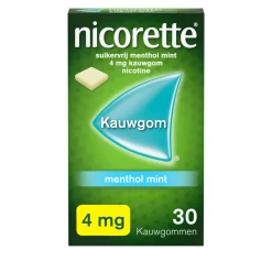Clearance Nicorette Kauwgom 2mg menthol mint