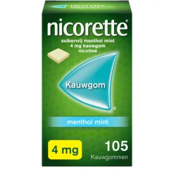 Sale Nicorette Kauwgom 4mg menthol mint