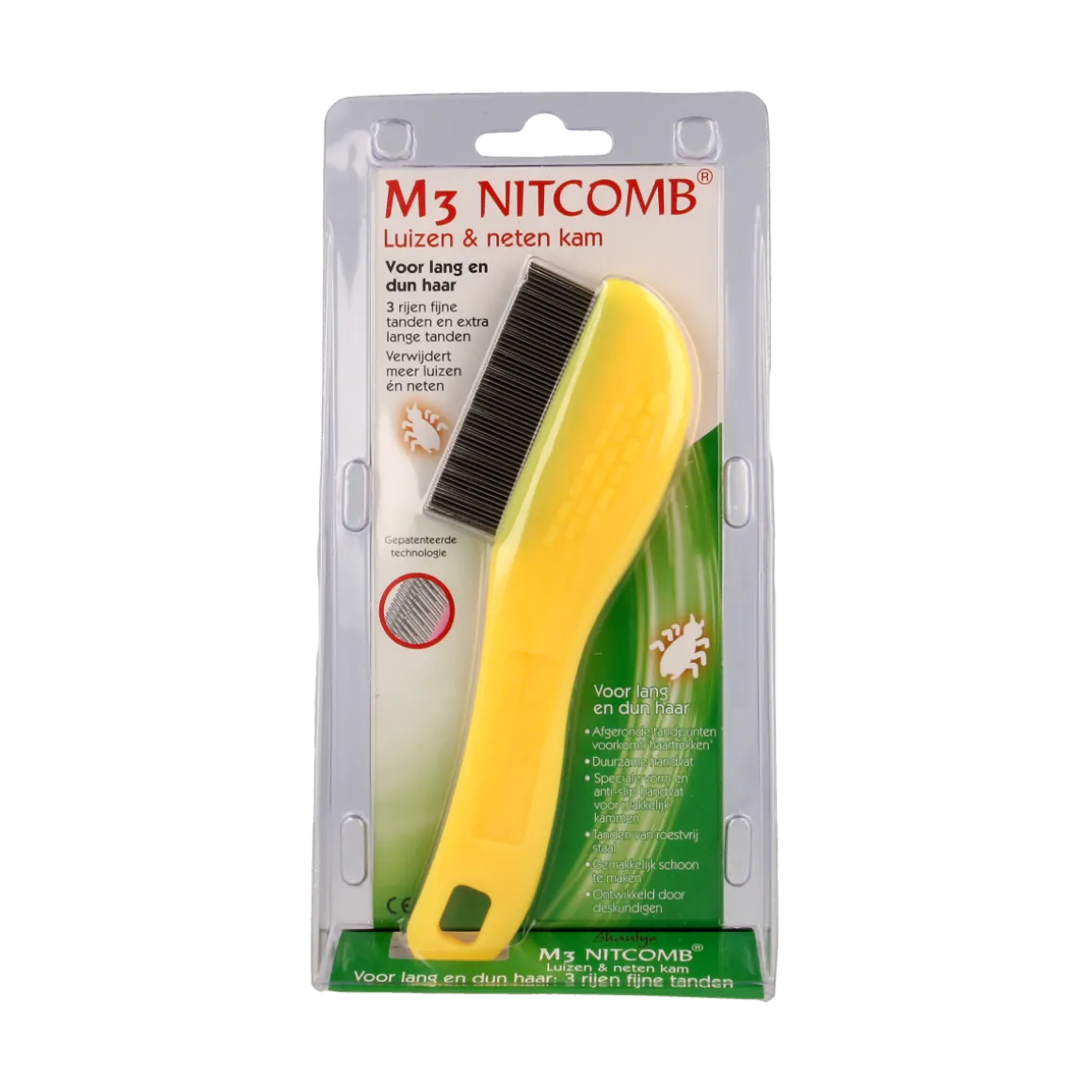 Nitcomb Nitcomb M3 anti luiskam lang en dun haar