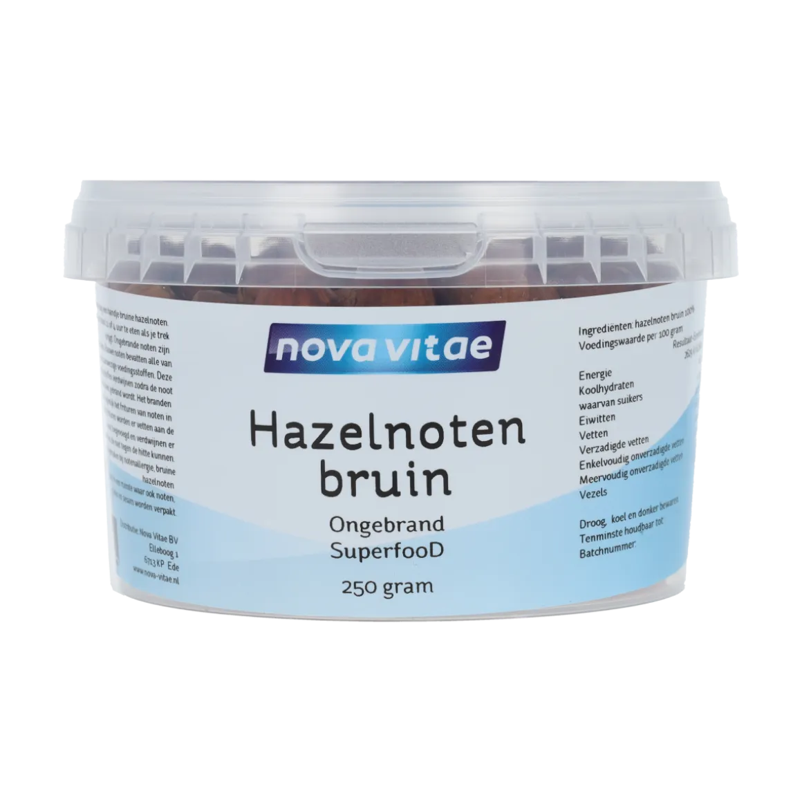Nova Vitae Hazelnoten bruin ongebrand raw