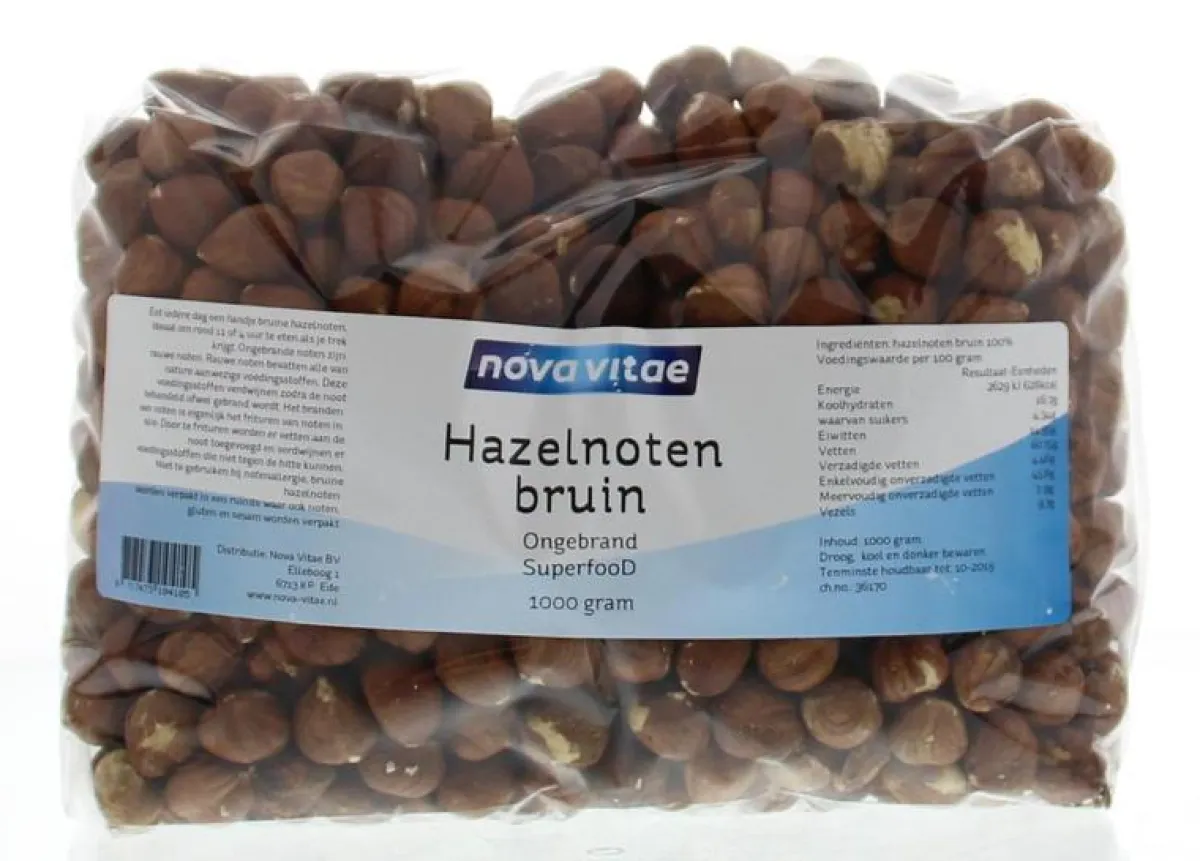 Online Nova Vitae Hazelnoten bruin ongebrand raw