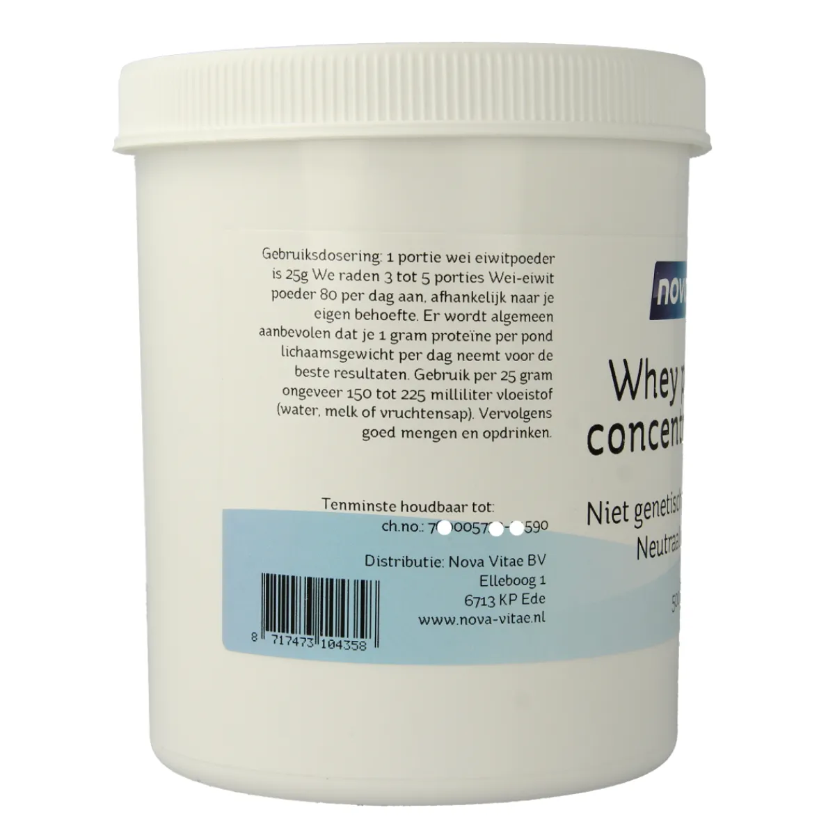 Clearance Nova Vitae Whey proteine concentraat 80%