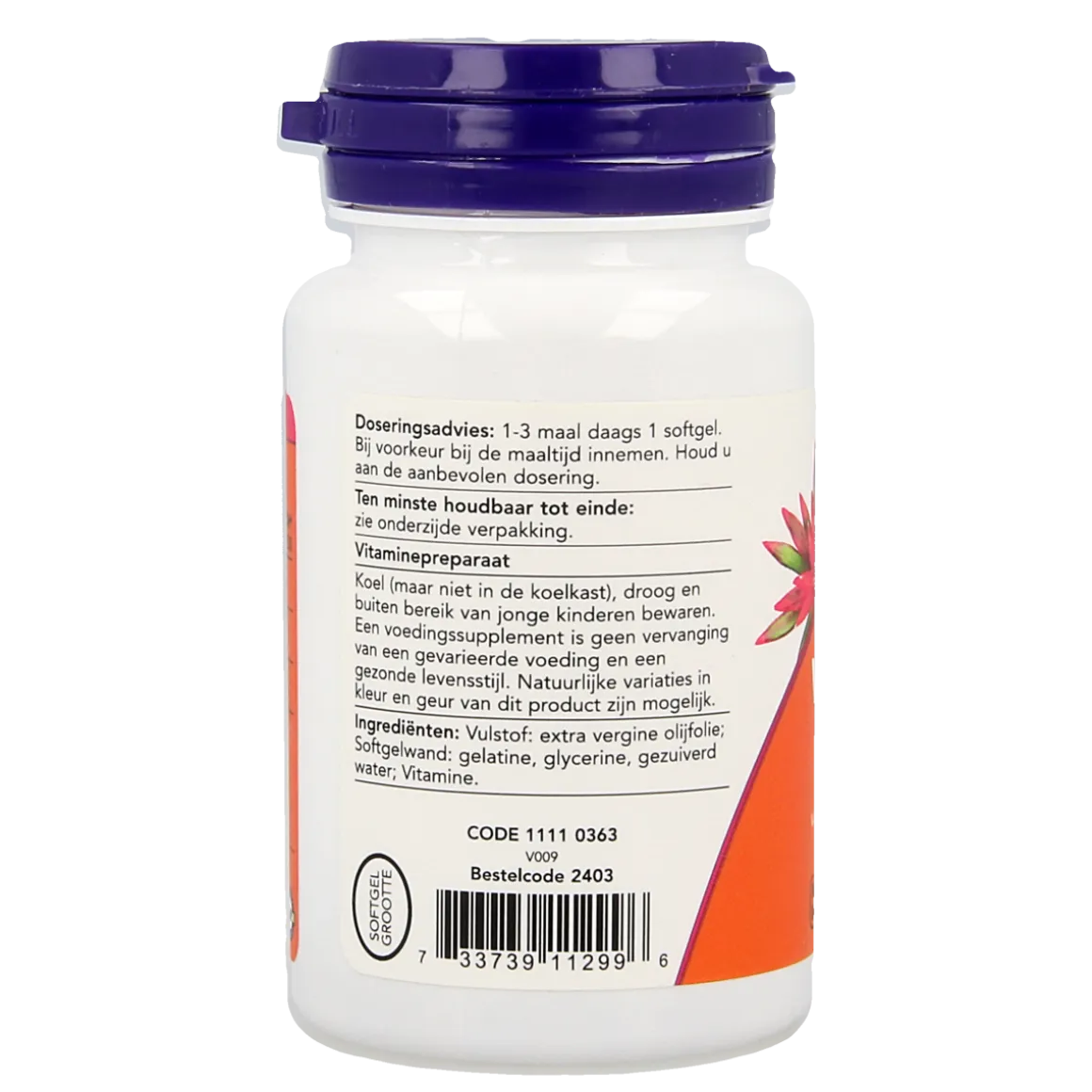 NOW Vitamine D3 1000IE
