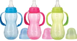 Nuby Fles standaard 320ml nondrip speen assorti
