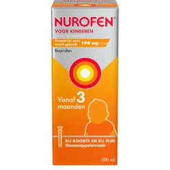 Discount Nurofen Suspensie kind 100mg / 5ml sinaasappel suikervrij